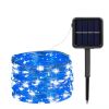 Solar Christmas String Lights; 33ft 100 LED Solar 8 Modes Outdoor Waterproof String Lights For Christmas Tree Garden Decoration (multi-color)