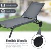 6-Position Adjustable Fabric Outdoor Patio Recliner Chair